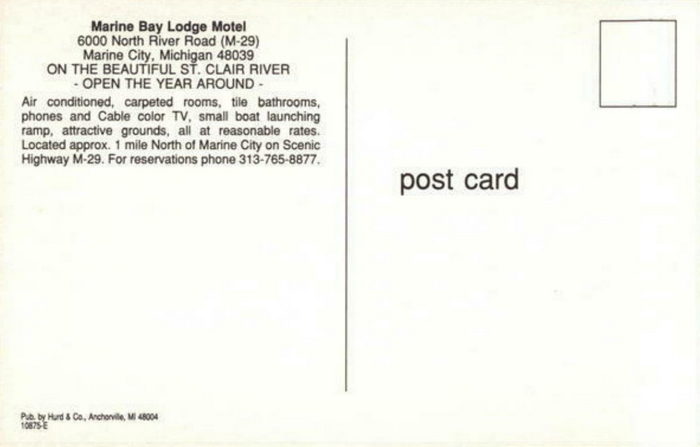 Anchor Inn Lodge (Marine Bay Lodge) - Old Postcard (newer photo)
